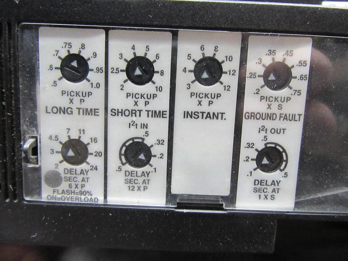 Used SQUARE D CIRCUIT BREAKER NXP361200GMT 1200 AMP 600V W/ ARP100 AND GROUND FAULT