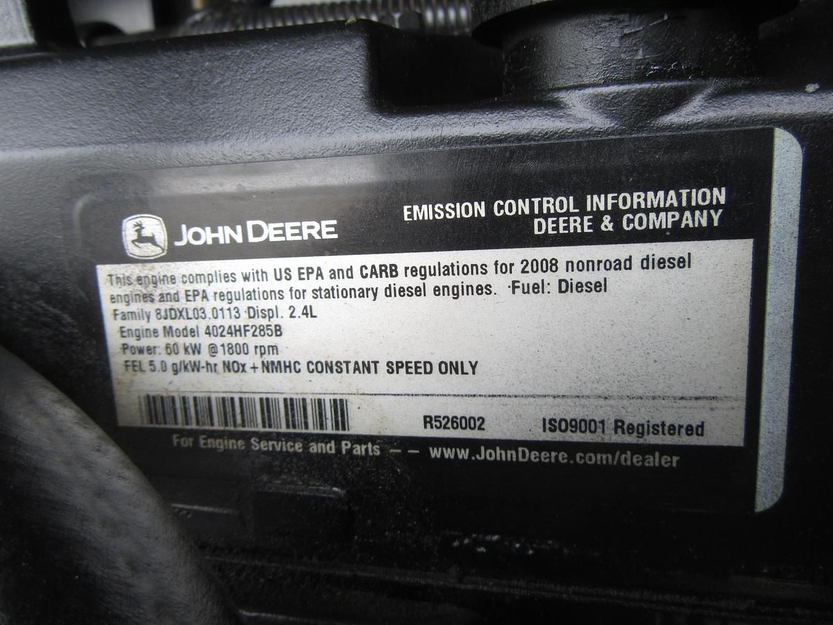 Used 50 KW DIESEL GENERATOR KOHLER 120/240V 50REOZJC ENCLOSED VIDEO