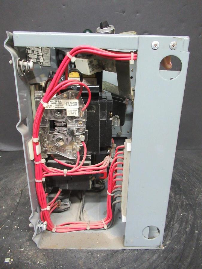 Used SQUARE D MCC MOTOR CONTROL STARTER 12" MODEL 4 W/ 8536SCO3 STARTER NEMA 1 10 HP