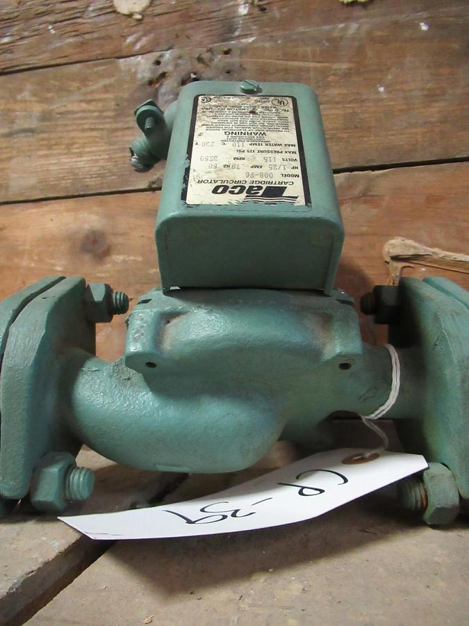 Used TACO CENTRIFUGAL PUMP 008-F6 1/25HP 3250RPM 115V 0.79A **WARRANTY INCLUDED**