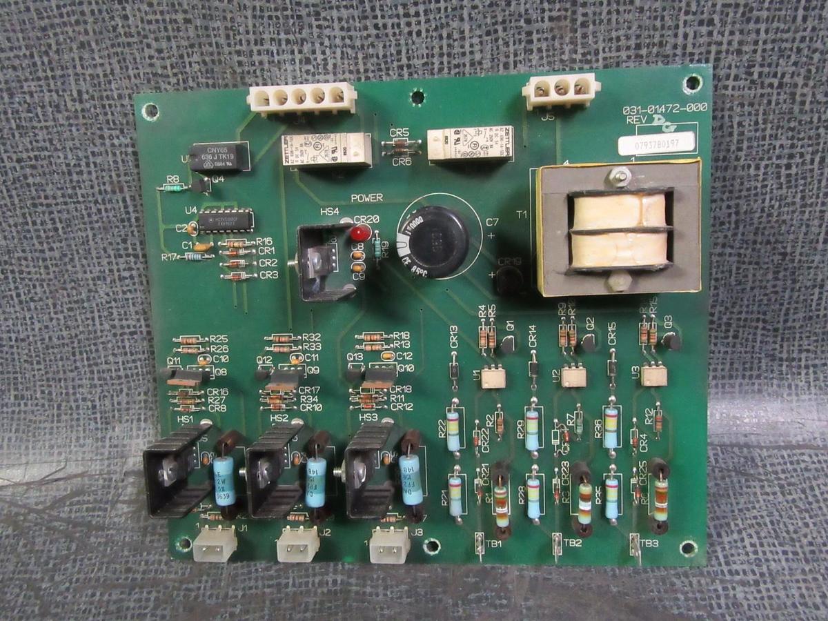 Used YORK SCR TRIGGER CIRCUIT BOARD MODEL/REVISION: 031-01472-000 REV D
