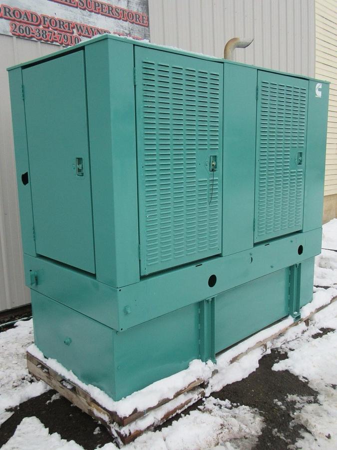 Used 40 KW 50 KW DIESEL GENERATOR CUMMINS 120/240V B3.9-G1 RECONNECTABLE VIDEO