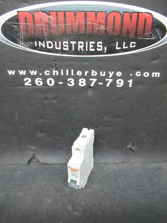 Used MERLIN GERIN SINGLE POLE BREAKER 24433 MULTI 9 C60N 13A-TYPE C 277 VAC