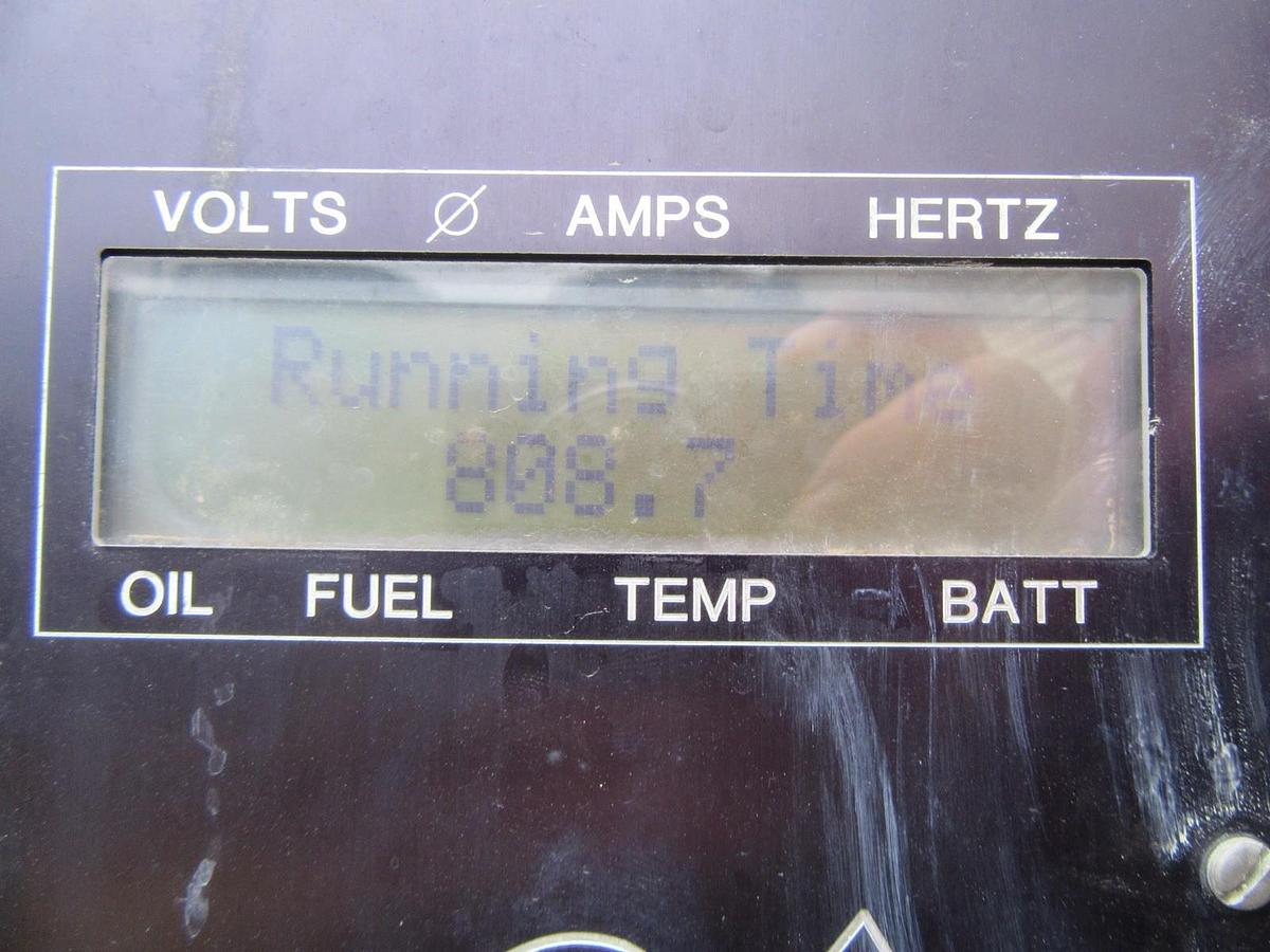 Used 50 KW DIESEL GENERATOR ISUZU 4BG1T 120/240 V SINGLE PH RE-CONNECTABLE ENCLOSED