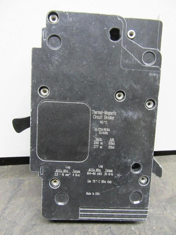Used LOT OF 5 SQUARE D BREAKER EGB14020 20 AMP SINGLE POLE 480/277 VOLT **WARRANTY**