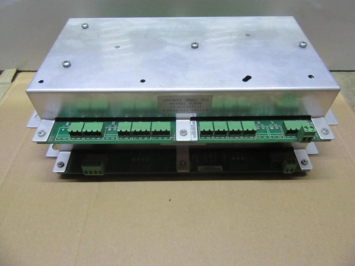 Used TRANE OPTIONS & STEPPER CTV MODULE X13650455-10 REV. P W/ X13650452-07 REV. K