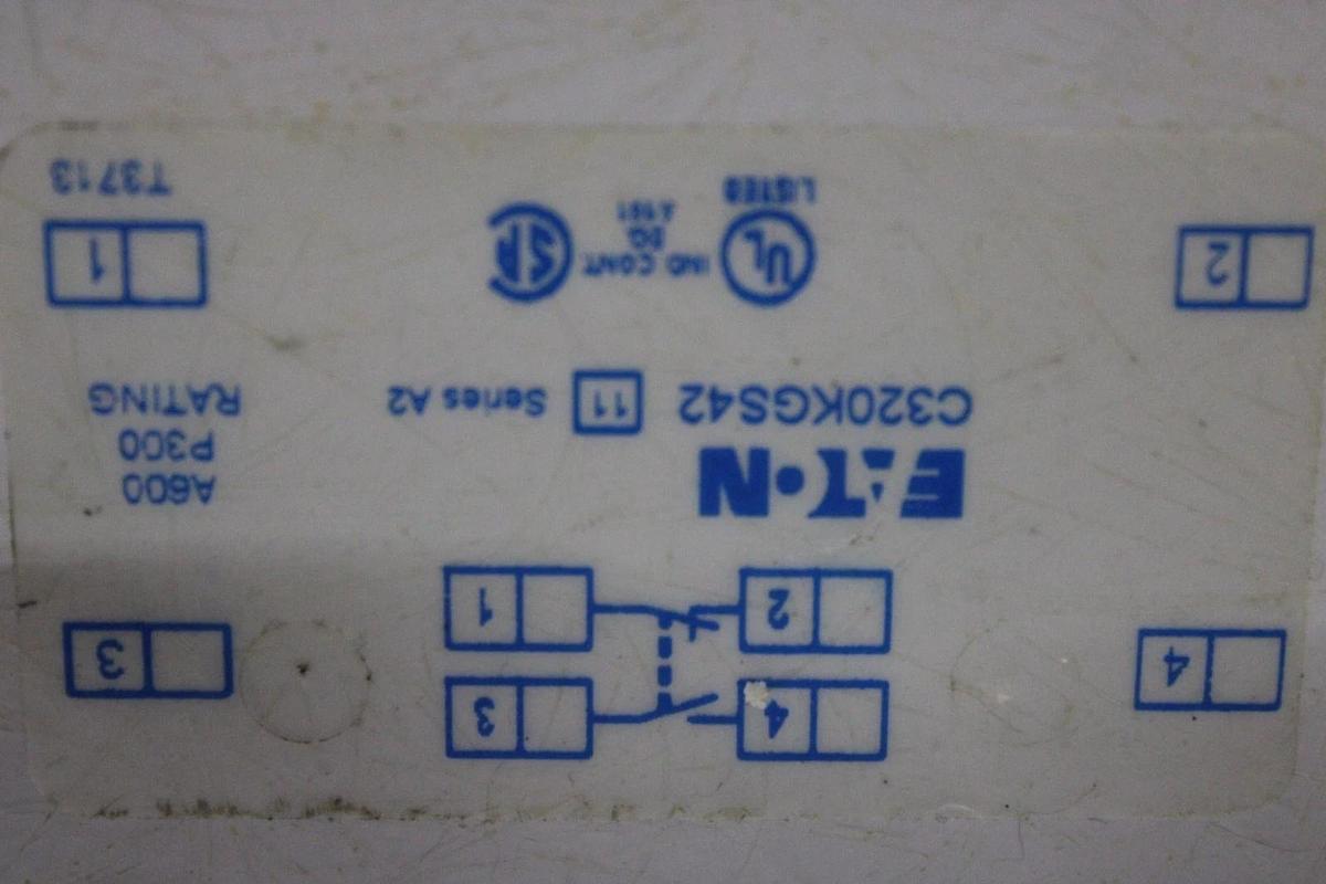 Used EATON CONTACTOR C825KN6 200 AMP 600 VOLT 3-PHASE COIL: 120V **WARRANTY**
