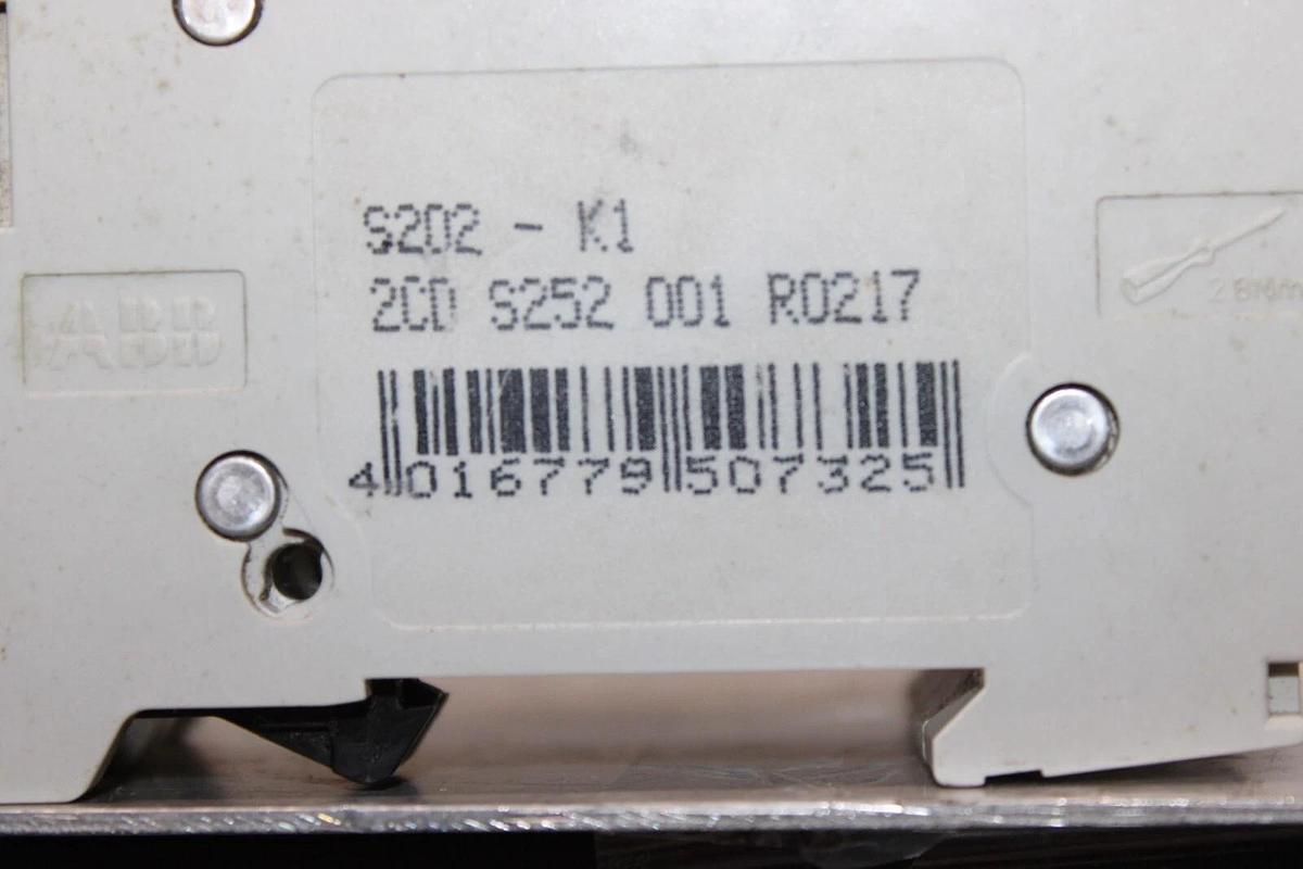 Used ABB CIRCUIT BREAKER S202-K1 277/480 VAC 2-POLE **WARRANTY INCLUDED**