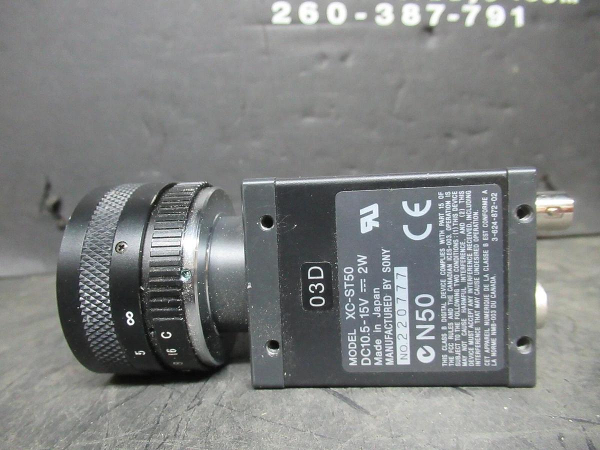 Used SONY CCD INDUSTRIAL CAMERA XC-ST50 15 VDC 2 WATT **WARRANTY INCLUDED**