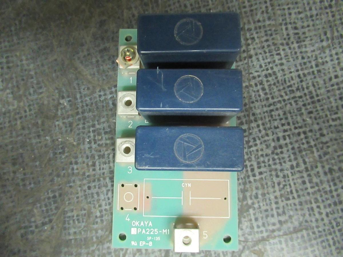 Used OKAYA RELAY CIRCUIT BOARD 3PA225-M1 XYAU-06A**WARRANTY INCLUDED**
