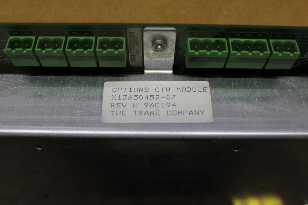 Used TRANE CHILLER OPTIONS CTV MODULE X13650452-07 REV. H **WARRANTY INCLUDED**
