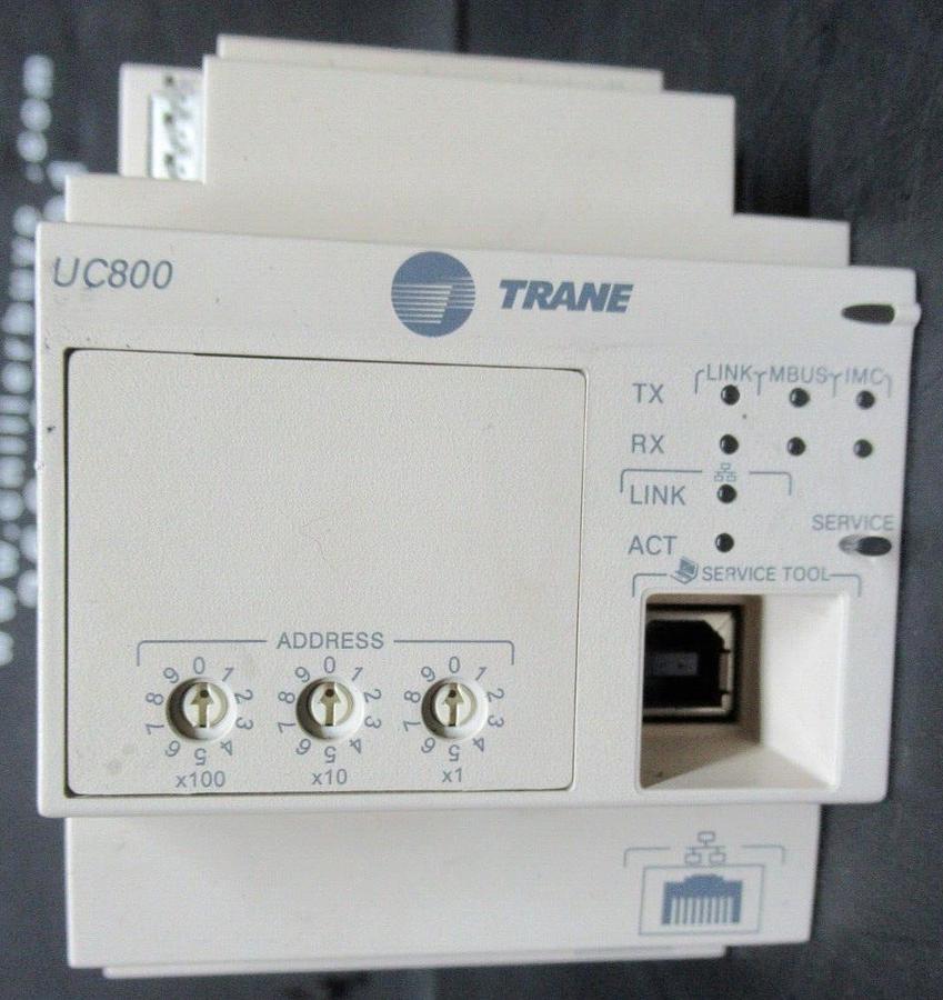 Used TRANE UC800 CHILLER EXPANSION MODULE X13651144-01 REV. D 24 VDC 210 mA