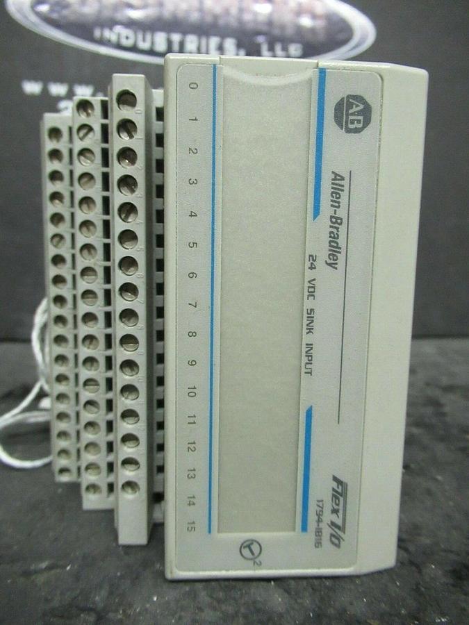 Used ALLEN BRADLEY FLEX I/O INPUT MODULE 1794-IB16 SER. A 96145675 REV. A01