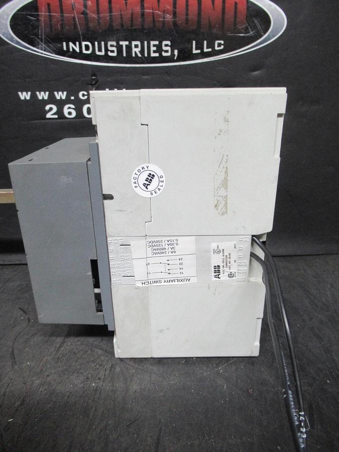 Used ABB CIRCUIT BREAKER S3H SACE S4 225 AMP 480 VAC 500 VDC 3-POLE W/ AUXLLIARY