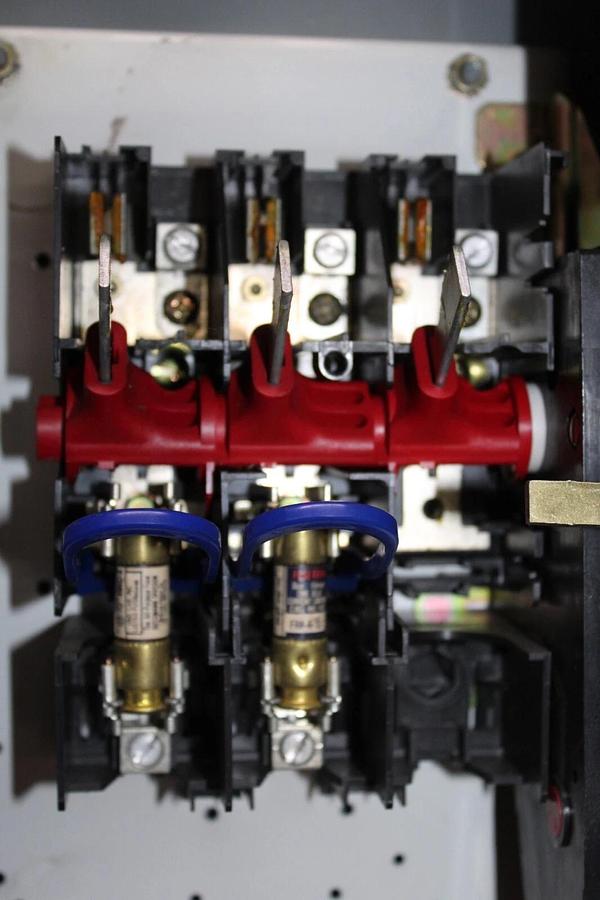 Used SQUARE D SIZE 0 FUSIBLE COMBINATION STARTER 8538SBA66V02CFP1 NEMA 3R 30 AMP