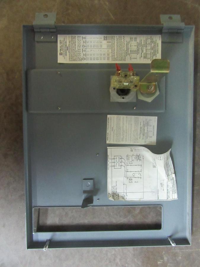 Used SQUARE D MCC FUSIBLE STARTER BUCKET 8998-NE-403 SER. B 12" MODEL: 4 NEMA 1