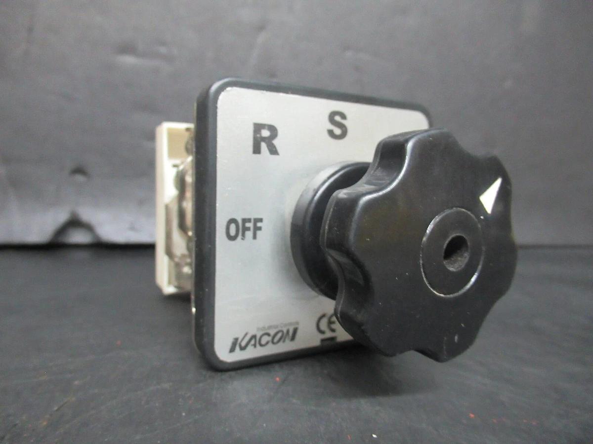 Used KACON CAM AMMETER SELECTOR SWITCH KAM-S1 KAM-CA2 3 PHASE 250 VAC 120 VDC 20 AMP