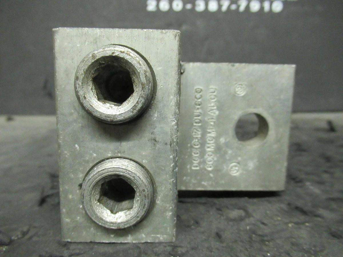 Used (3) QTY DCC C-17 DU-600 2 DOUBLE BARREL MECHANICAL CONNECTOR LUGS TAP 600MCM - 4