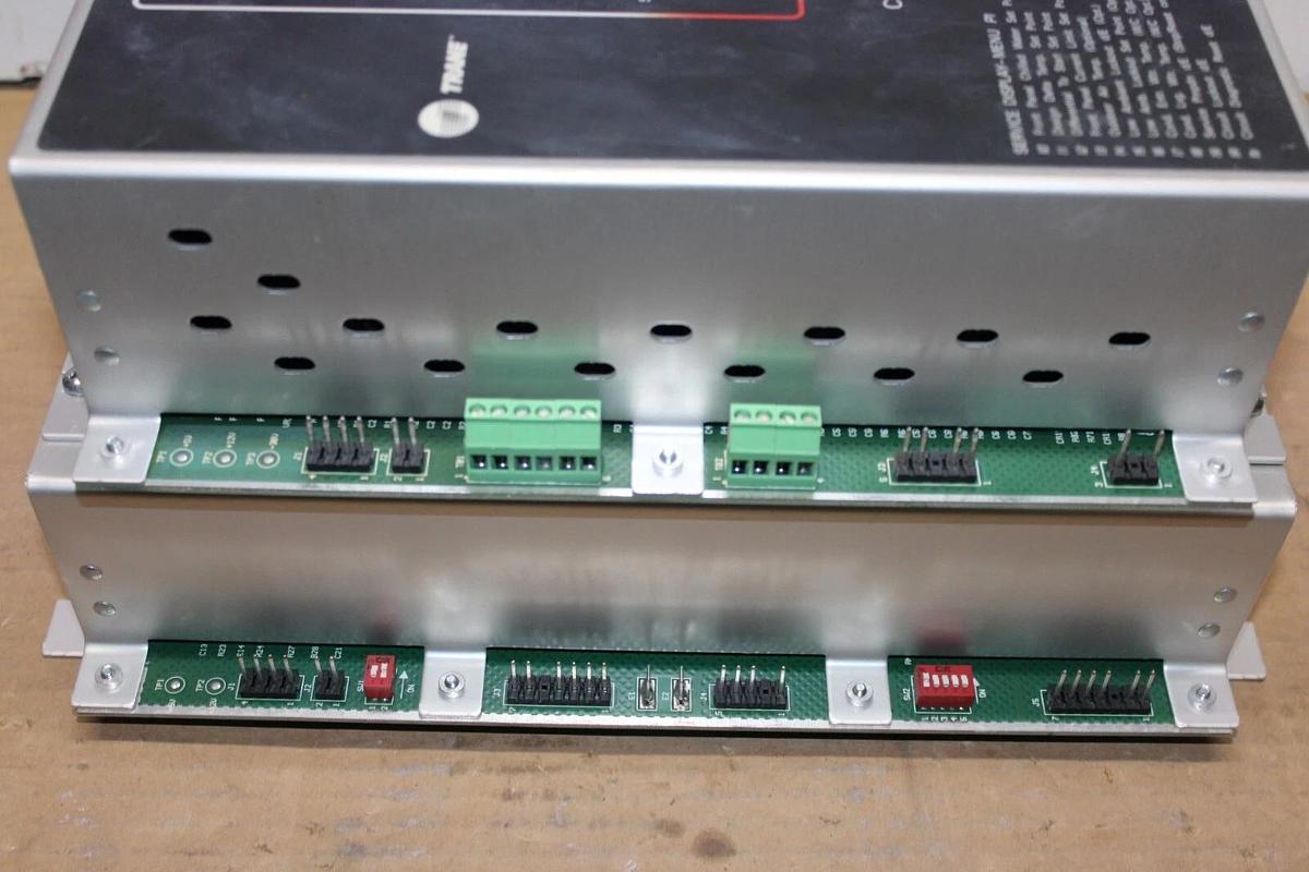 Used TRANE ADAPTIVE CHILLER CONTROL MODULE X13650362-01 REV. G W/ X13650361-02 REV. G