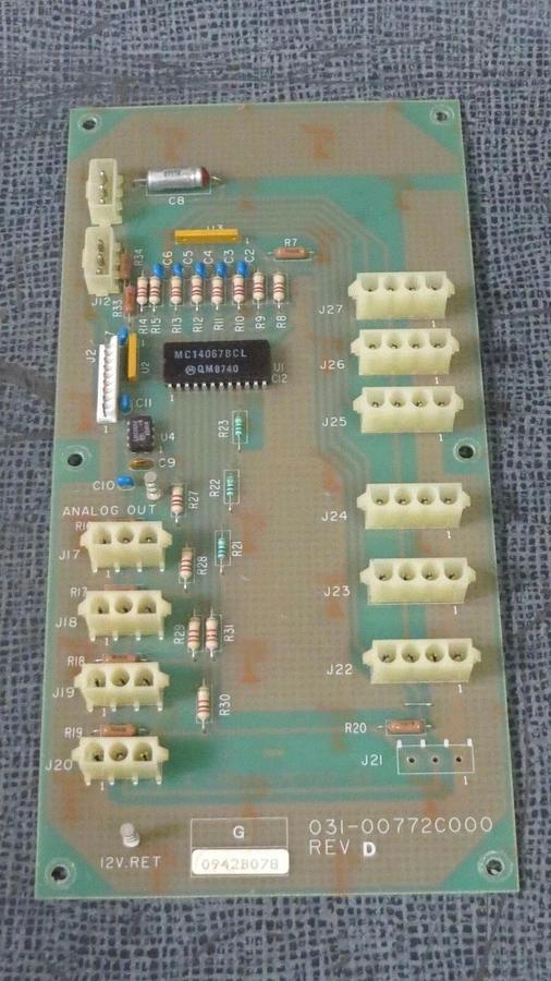 Used YORK CHILLER START CARD CIRCUIT BOARD MODEL: 031-00772C000 REV D **WARRANTY**
