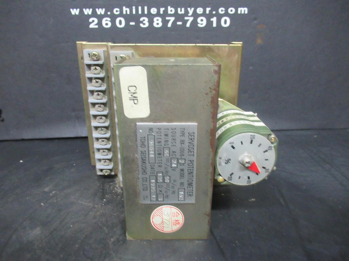 Used TOHO SEISAKUSHO SERVOSET POTENTIOMETER RX-1004-2S MODEL: 102 24 VAC **WARRANTY**