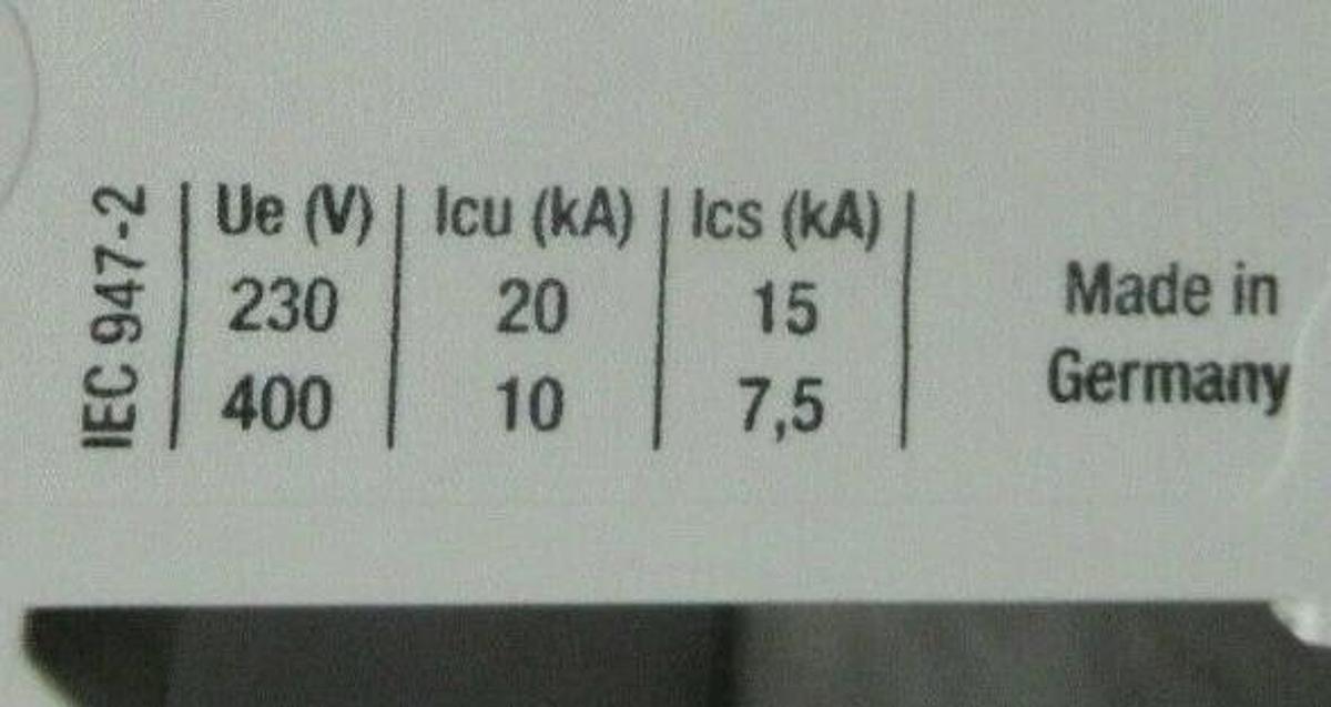 Used 6 AMP ABB BREAKER S203-K6 400 VAC 3 POLE **WARRANTY INCLUDED**