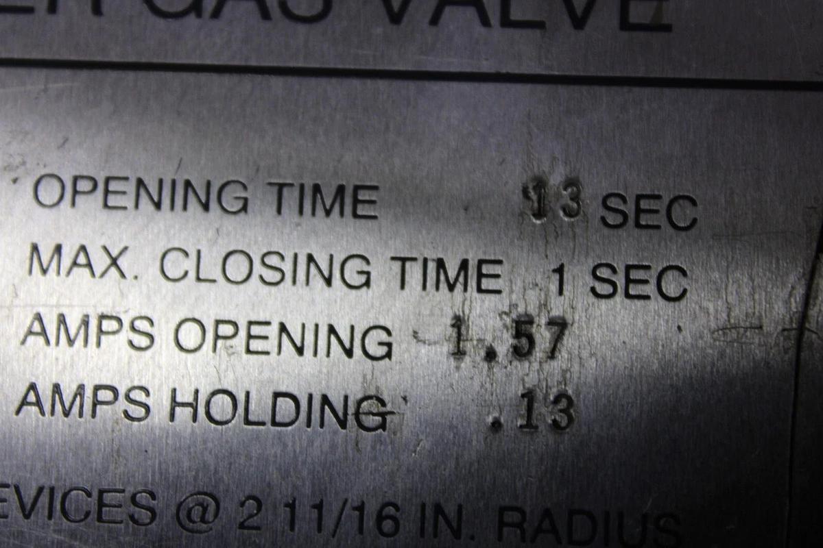 Used HONEYWELL ACTUATOR FLUID POWER GAS VALVE V4055-1098-3 110/120 VOLT 1.57 AMP