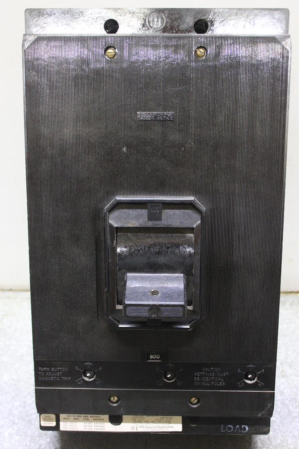 Used ITE CIRCUIT BREAKER JJ3-B250 250 AMP 600 VOLT 3-POLE