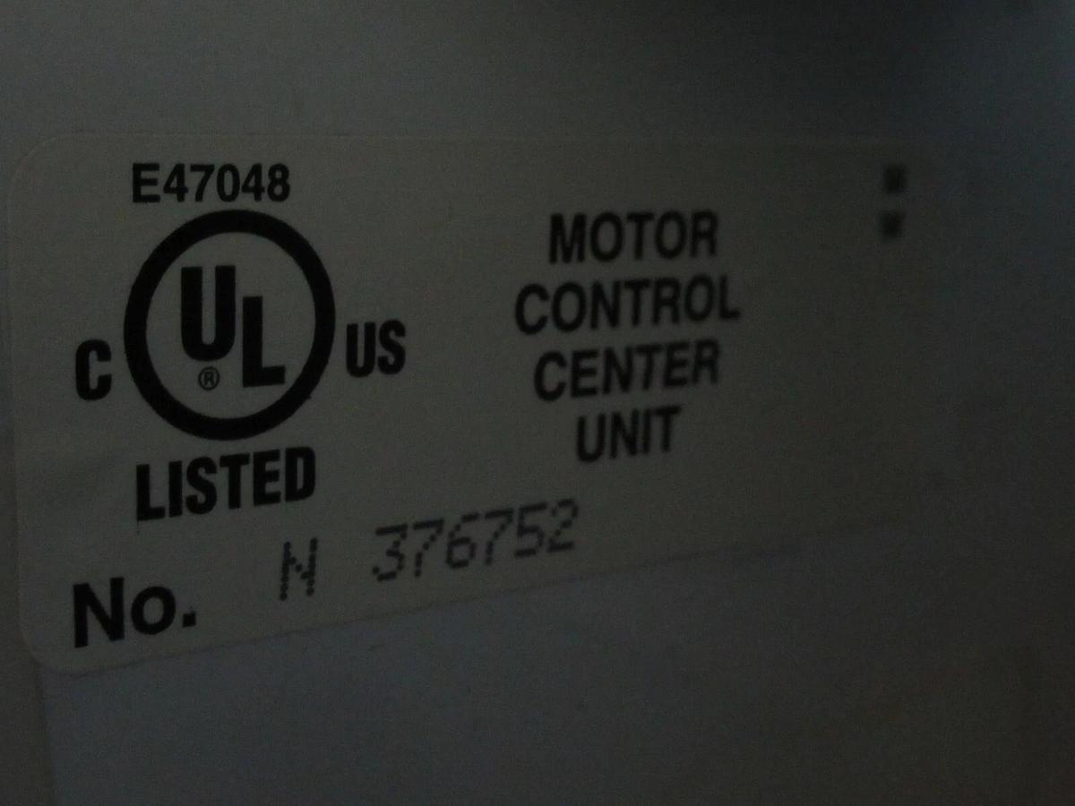 Used CUTLER HAMMER MOTOR STARTER CONTROL BUCKET MODEL: 2100 12" NEMA SIZE 1 30 AMP