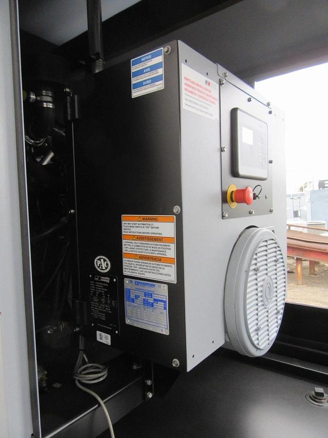 Used 30 KW DIESEL GENERATOR MTU 120/240V JOHN DEERE SOUND ENCLOSED 196 HRS VIDEO