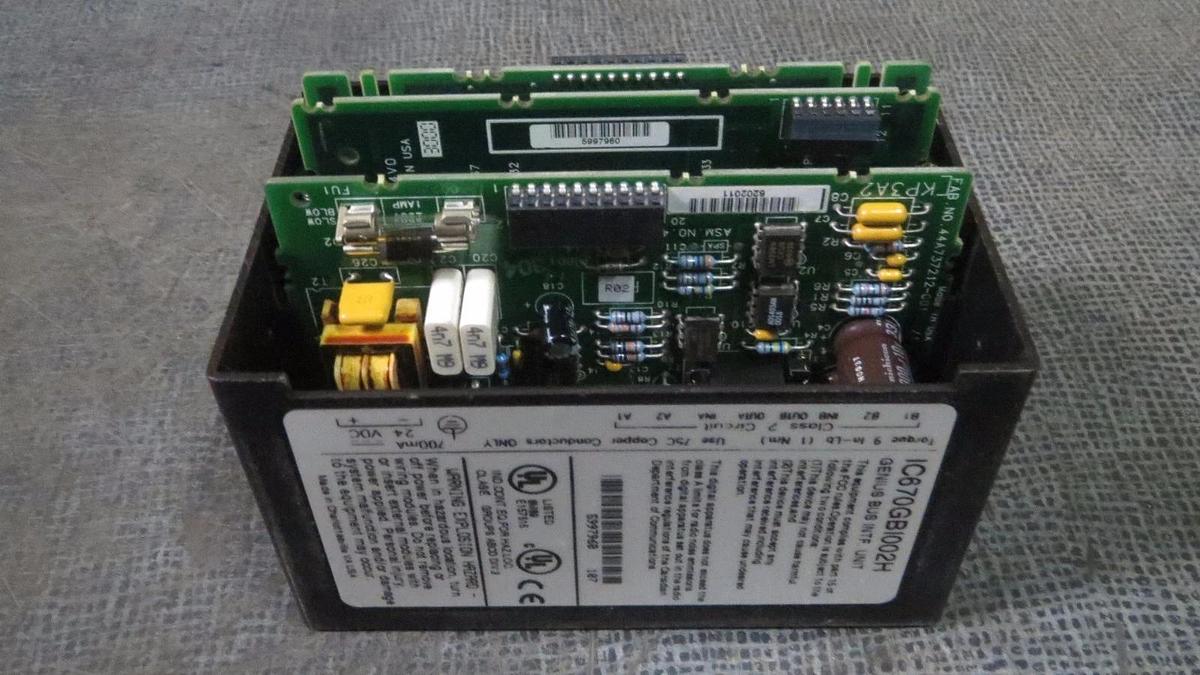 Used GE FANUC FIELD CONTROL GENIUS BUS INTERFACE MODULE IC670GBI002H *WARRANTY*