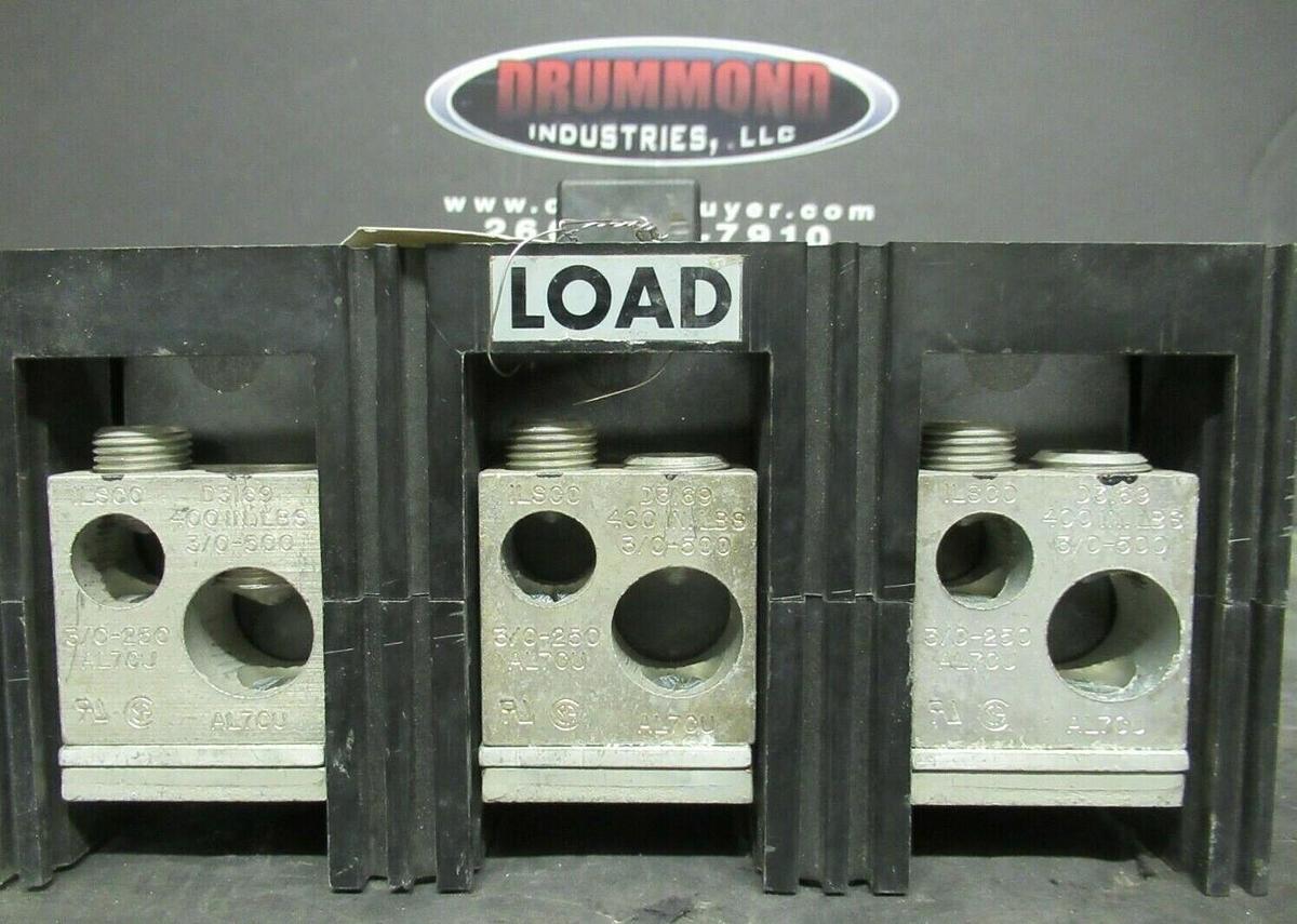 Used CUTLER HAMMER CIRCUIT BREAKER LS36F600E 400 AMP 600 VAC 3-POLE LSE