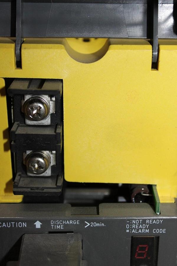 Used FANUC SERVO AMPLIFIER MODULE A06B-6096-H106-R 230 VAC 9.1 kW 52.2 AMP 325 VDC