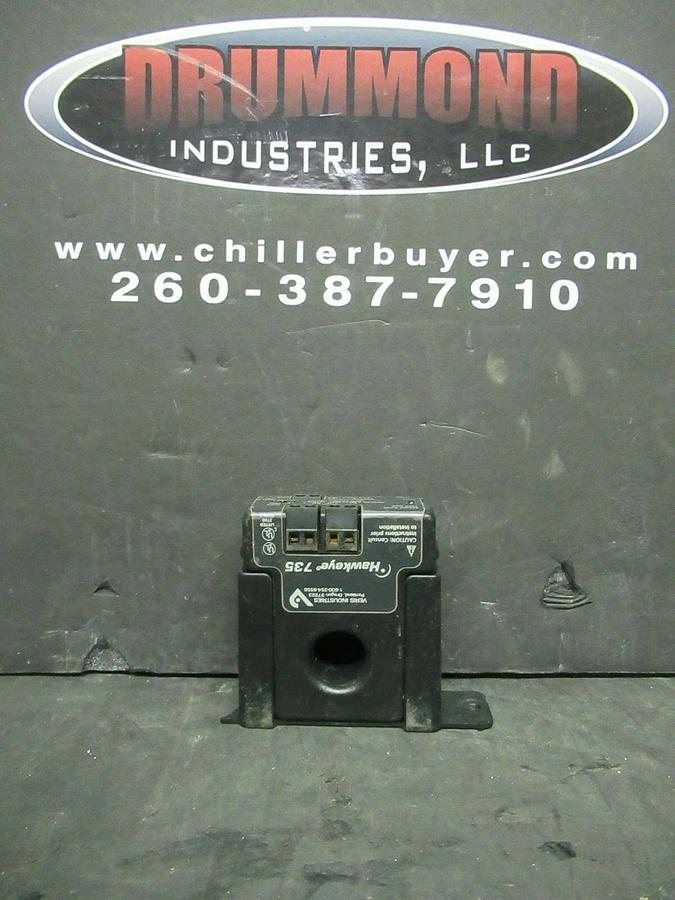 Used VERIS CURRENT SENSOR HAWKEYE 735 135 AMP INPUT: 24 VAC OUTPUT: 250 VAC