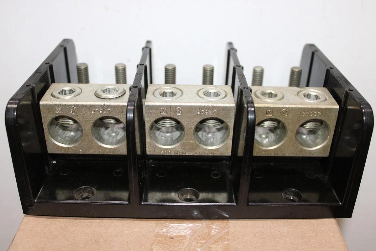 Used MARATHON DISTRIBUTION LUG SET 1453599 600 VAC 760 AMP 500 MCM - 3/8-16 STUD