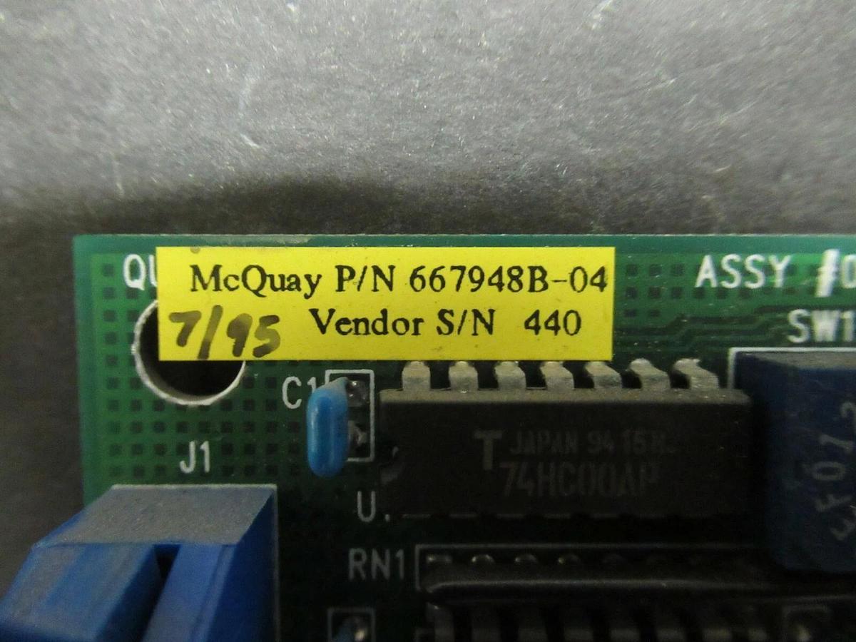 MCQUAY EXV CIRCUIT BOARD 667948B-04 006-000406-04 REV. B **WARRANTY INCLUDED**