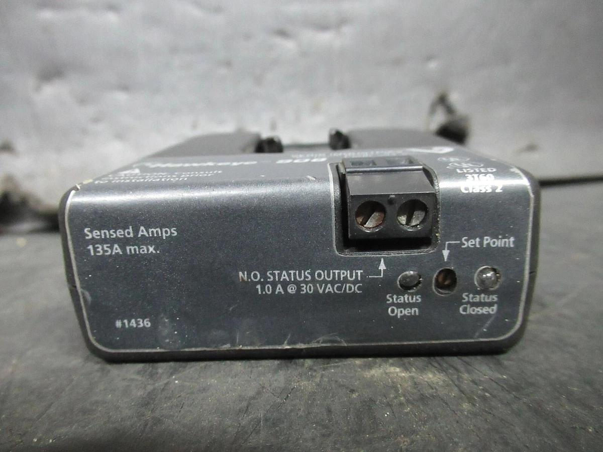 Used VERIS HAWKEYE 908 ADJUSTABLE DIGITAL CURRENT SENSOR 135 AMP **WARRANTY**