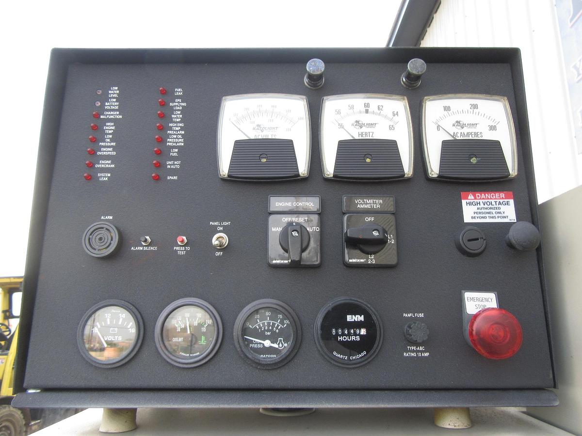 Used 60 KW DIESEL GENERATOR KATOLIGHT 120/240V RE-CONNECTABLE 449 HRS VIDEO WE SHIP