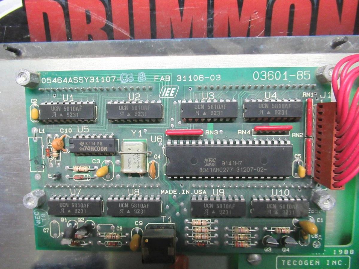 Used TECOGEN INC CHILLER MONITOR 05464-ASSY-31107-03-B 03601-85 31106-03 **WARRANTY**