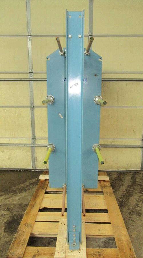 Used 687 SQ FT ALFA LAVAL PLATE AND FRAME HEAT EXCHANGER M15-BFG 105 PLATES MFG 1996