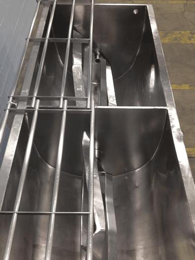 Used 60 CU. FT. GRACE 2 COMPARTMENT PADDLE BLENDER – S/S – 5 HP – #8109