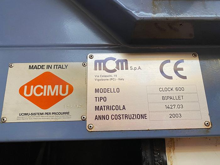Usato 2004 MCM CLOCK 700/600 AUTO FASTEM