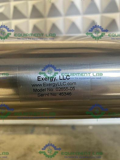 Used Exergy  02655-05 Stainless Steel Shell & Tube Heat Exchanger 20.3 Sq. Ft. on Cart