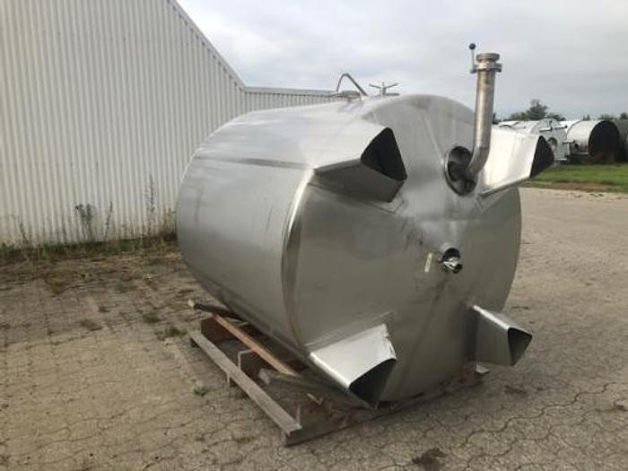 Brugt 6 m3 rustfri tank - isoleret.