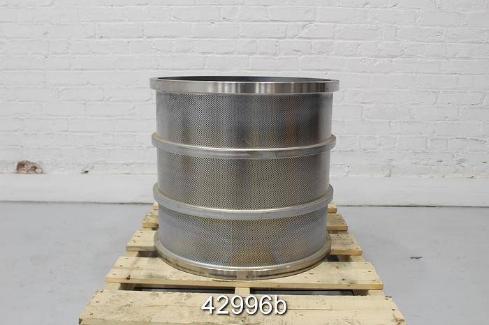 Unused Voith Sulzer MSM 05/05 Chromed Pressure Screen Basket with .055" Holes #42996