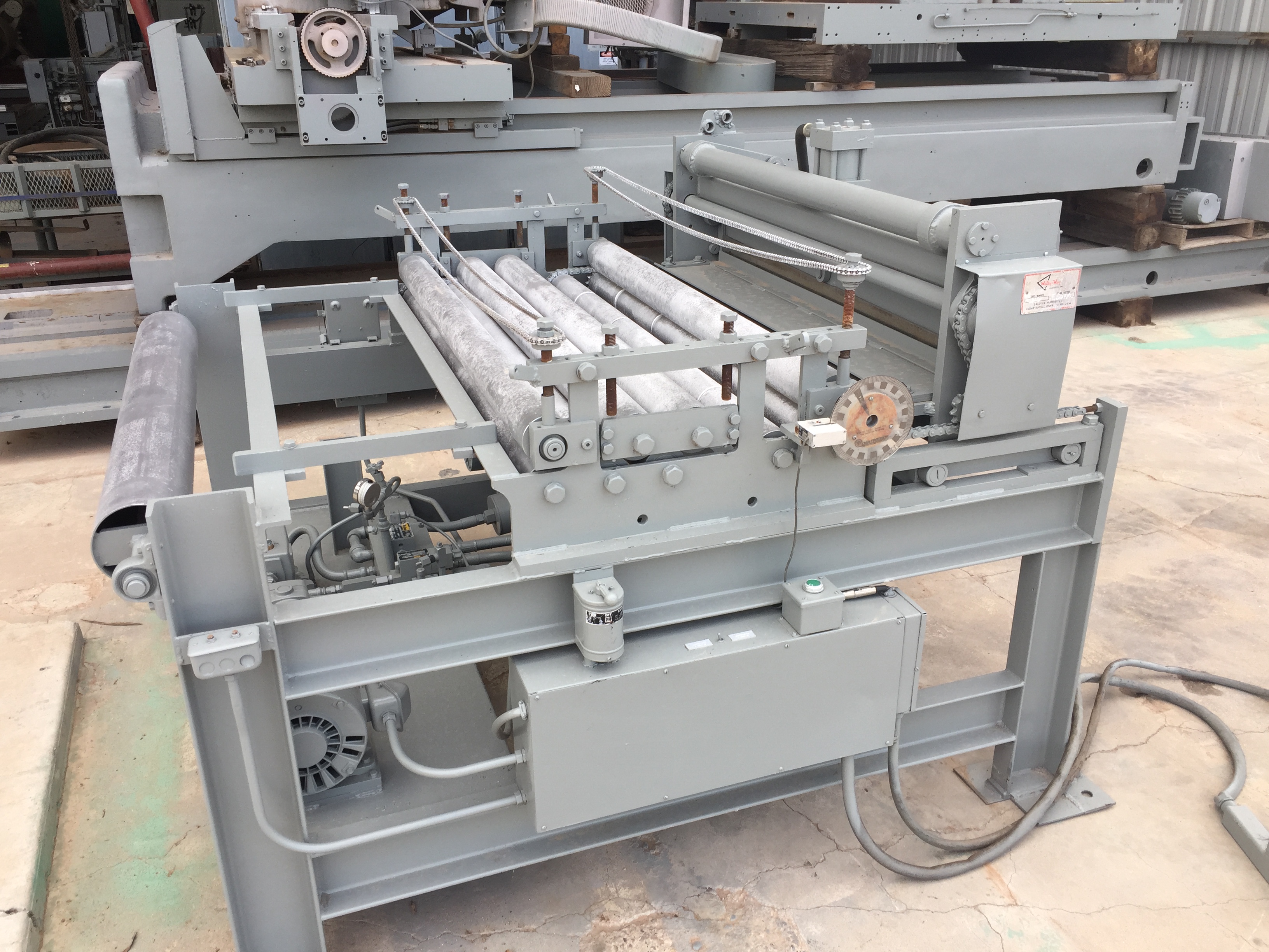 Used 48" x 18 GA. Welty-Way Cut-To-Length Line