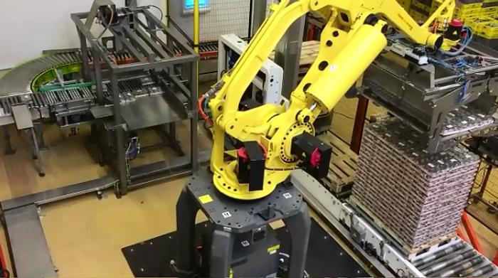 Gebraucht Palettieranlage für Konservendosen Trays