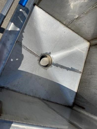 Used Stainless Steel Portable Round Tote Tank