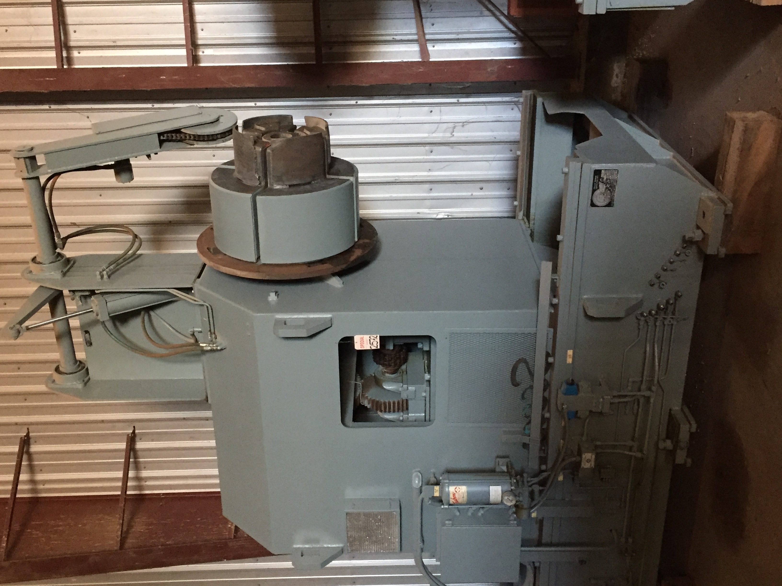 Used 75,000 lb SESCO Twin Mandrel Un-coiler; 84" wide; With Coil Car. Mfg. 1982