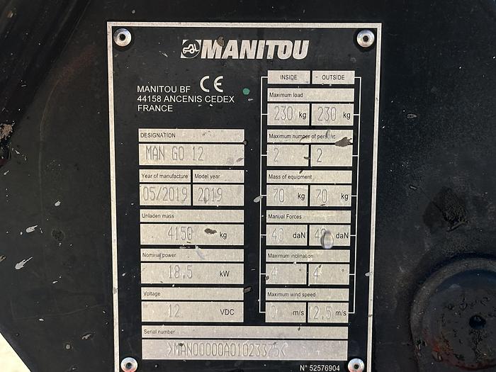 Used Man GO12 2019